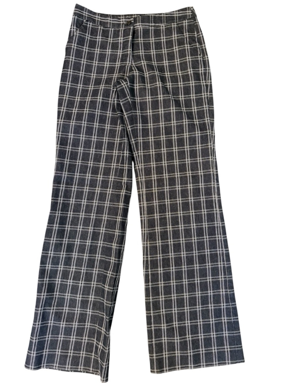 Imperial Made in Italy 100% Cotton Plaid Trouser Pants - Size M/fits like Size 4